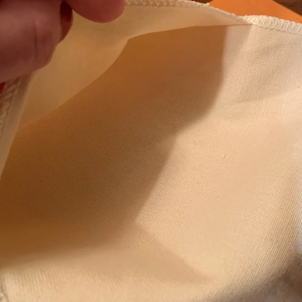 Authentic brand new Louis Vuitton Cream and Blue Dust Bag, small size, rare